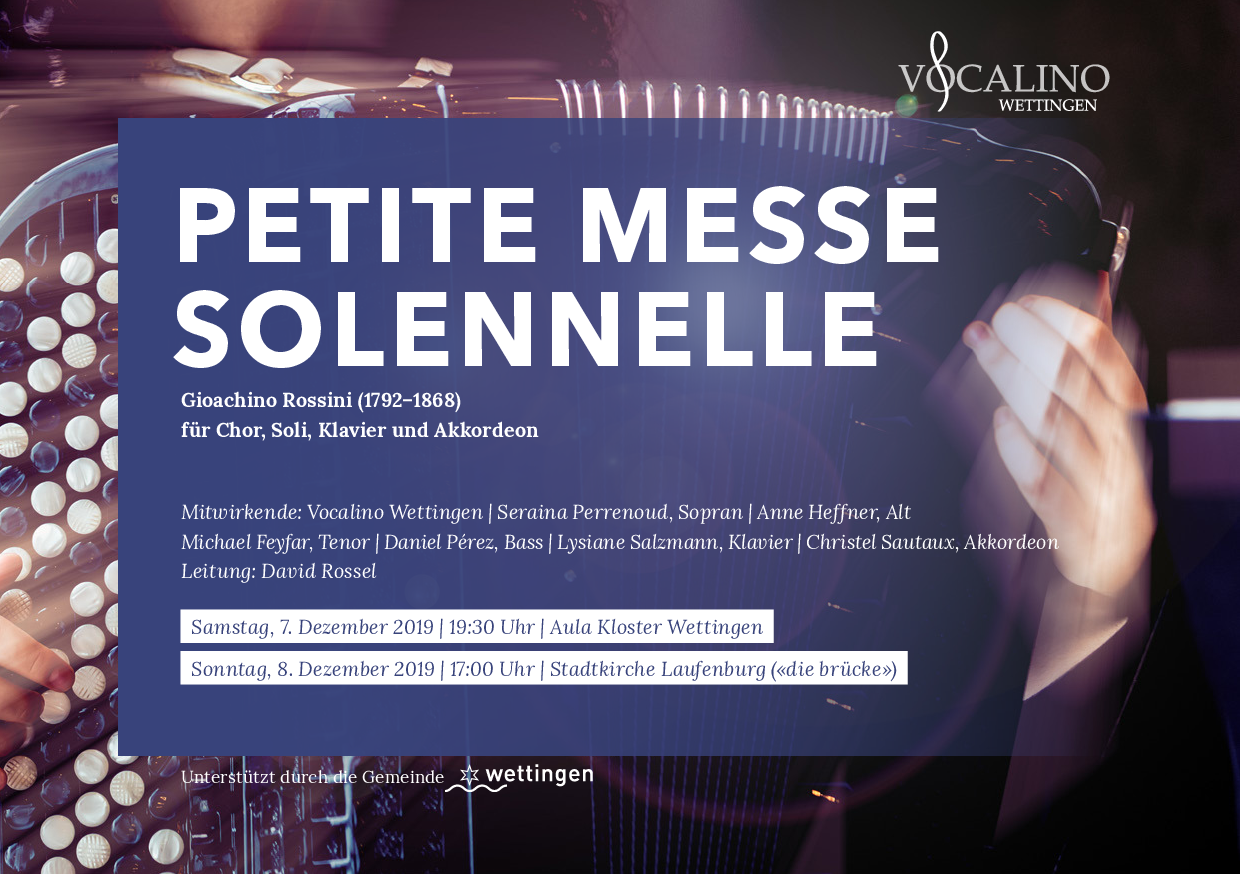 Flyer Petite Messe Solennelle